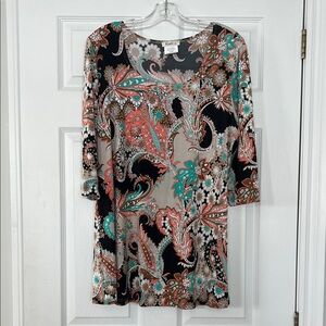 Floral Paisley Women's Tunic Top